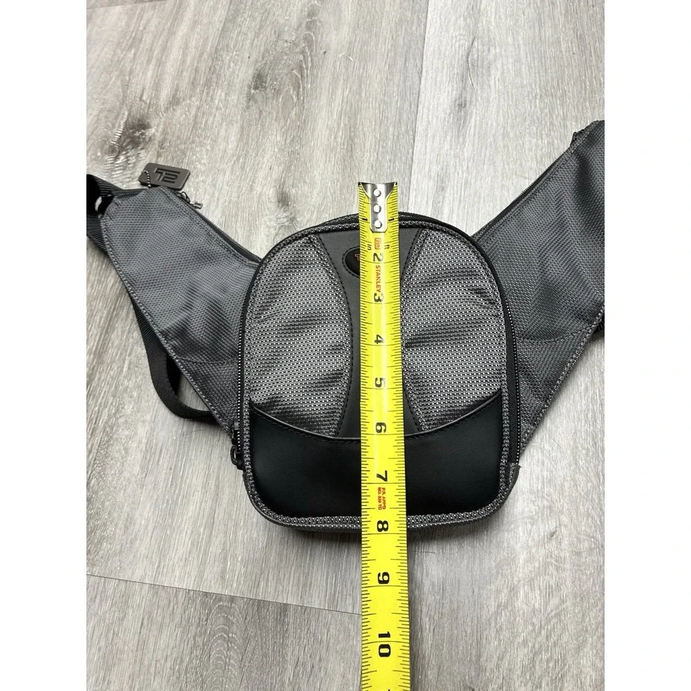 TUMI T2 Tactical Utility Crossbody Bag Chest Pack Sling Bag Gray/Black